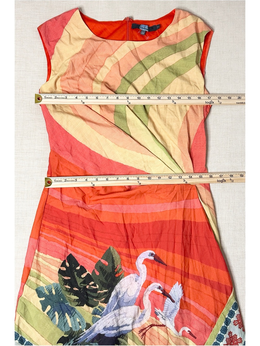 Anthropologie x Eva Franco Vibrant Bird Dress - Picture 5 of 11